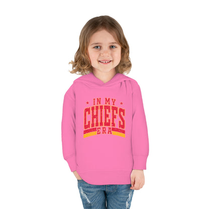 Taylor Swift In My Chiefs Era Toddler Pullover Fleece Hoodie