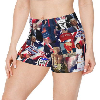 Donald Trump 2024 MAGA Montage Women's Shorts