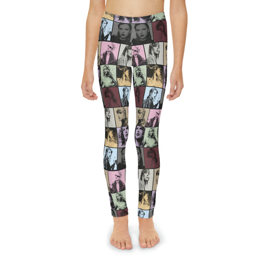 Taylor Swift Eras Collage Youth Leggings