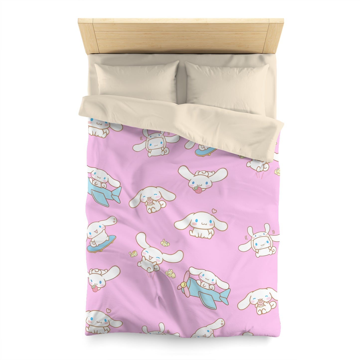 Cinnamoroll Playing Around Pattern Microfiber Duvet Cover