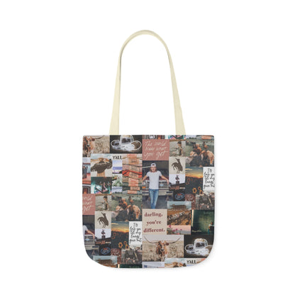 Morgan Wallen Darling You're Different Collage Polyester Canvas Tote Bag