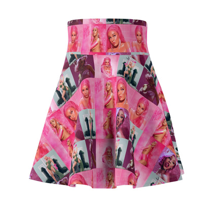 Doja Cat Hot Pink Mosaic Women's Skater Skirt