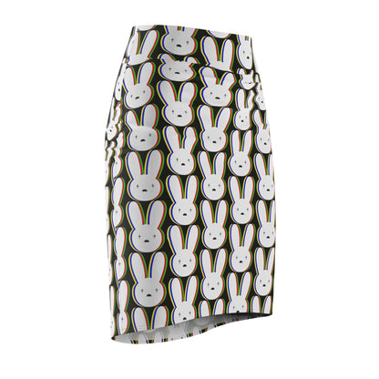 Bad Bunny Logo Pattern Women's Pencil Skirt