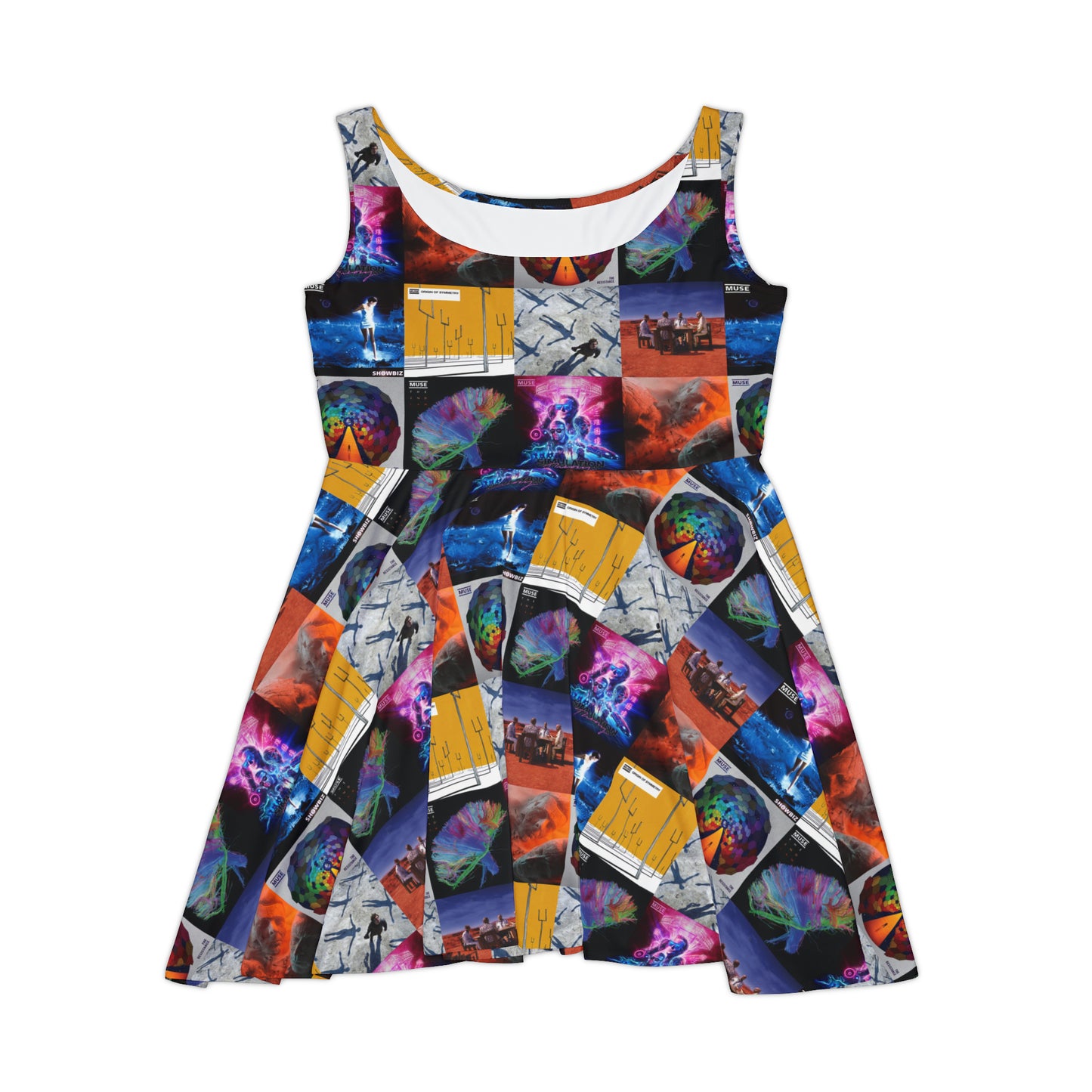 Muse Album Cover Collage Women's Skater Dress