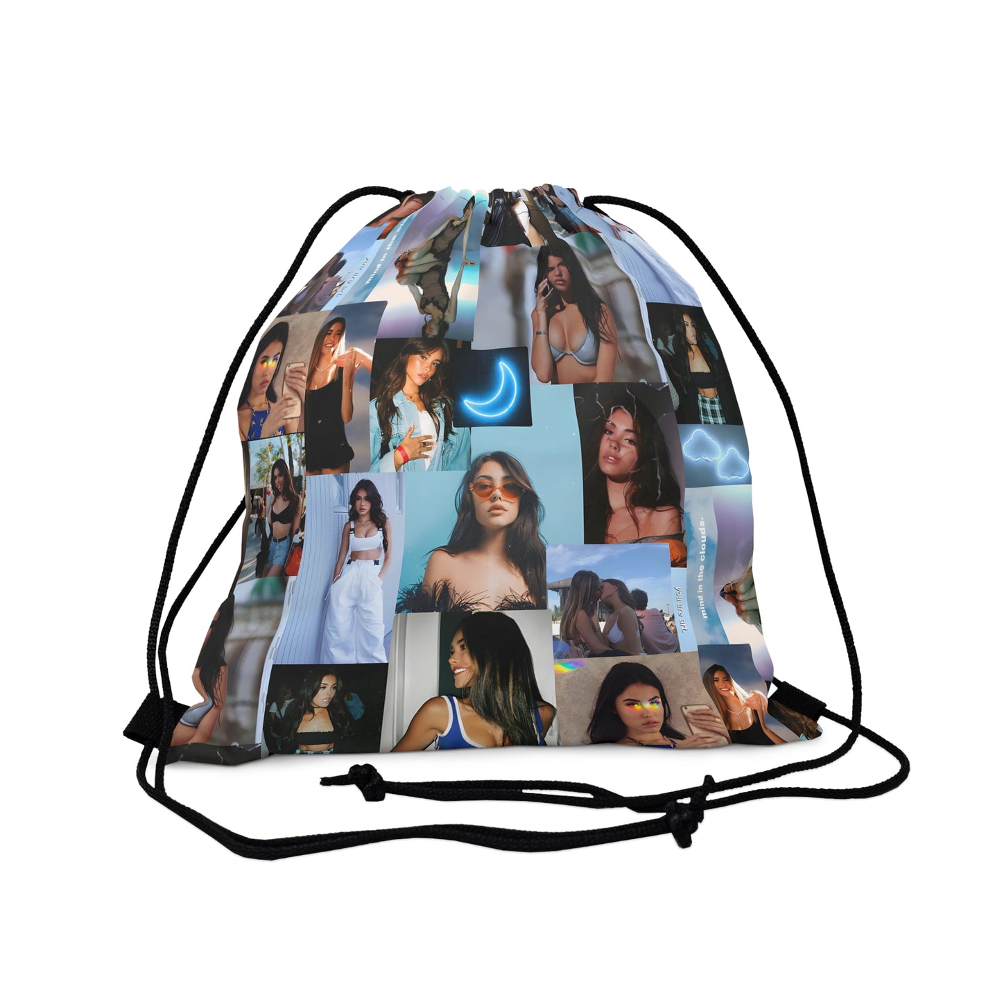 Madison Beer Mind In The Clouds Collage Outdoor Drawstring Bag