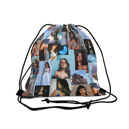 Madison Beer Mind In The Clouds Collage Outdoor Drawstring Bag