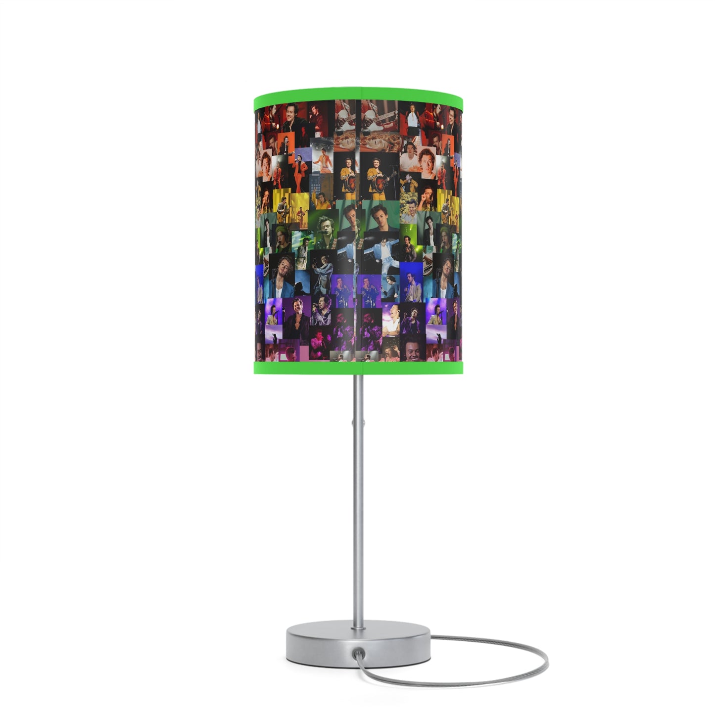 Harry Styles Rainbow Photo Collage Lamp on a Stand