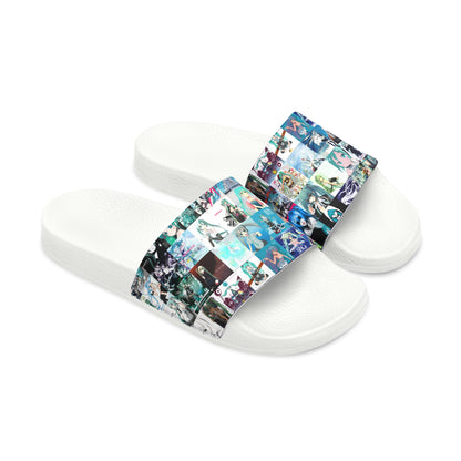 Hatsune Miku Album Cover Collage Men's Slide Sandals