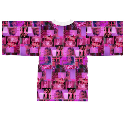 Ariana Grande 7 Rings Collage Long Sleeve Kimono Robe