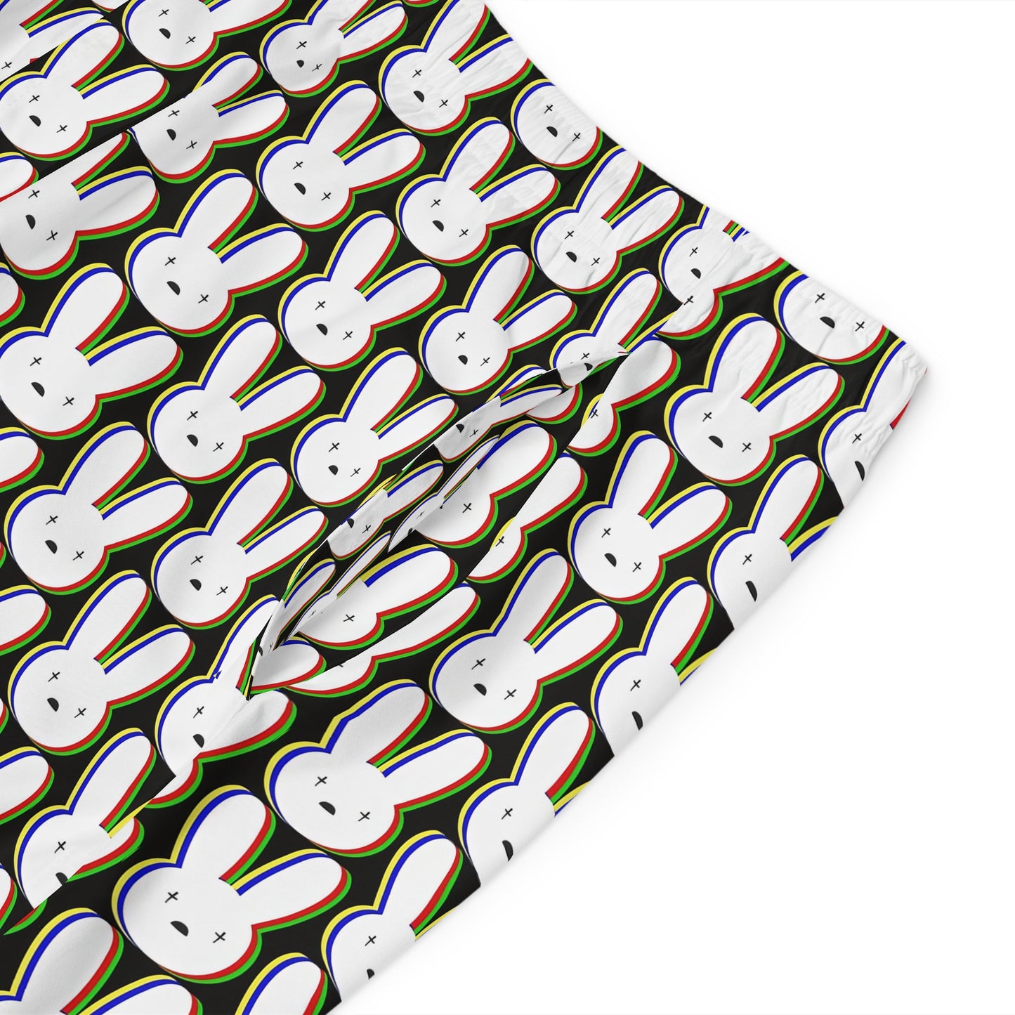 Bad Bunny Logo Pattern Men's Board Shorts