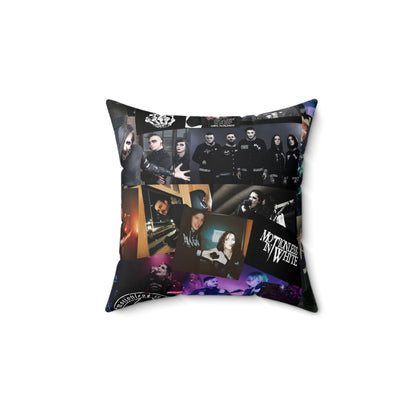 Motionless In White Photo Collage Spun Polyester Square Pillow