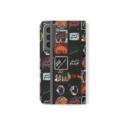 Daft Punk Album Cover Art Collage Phone Flip Case