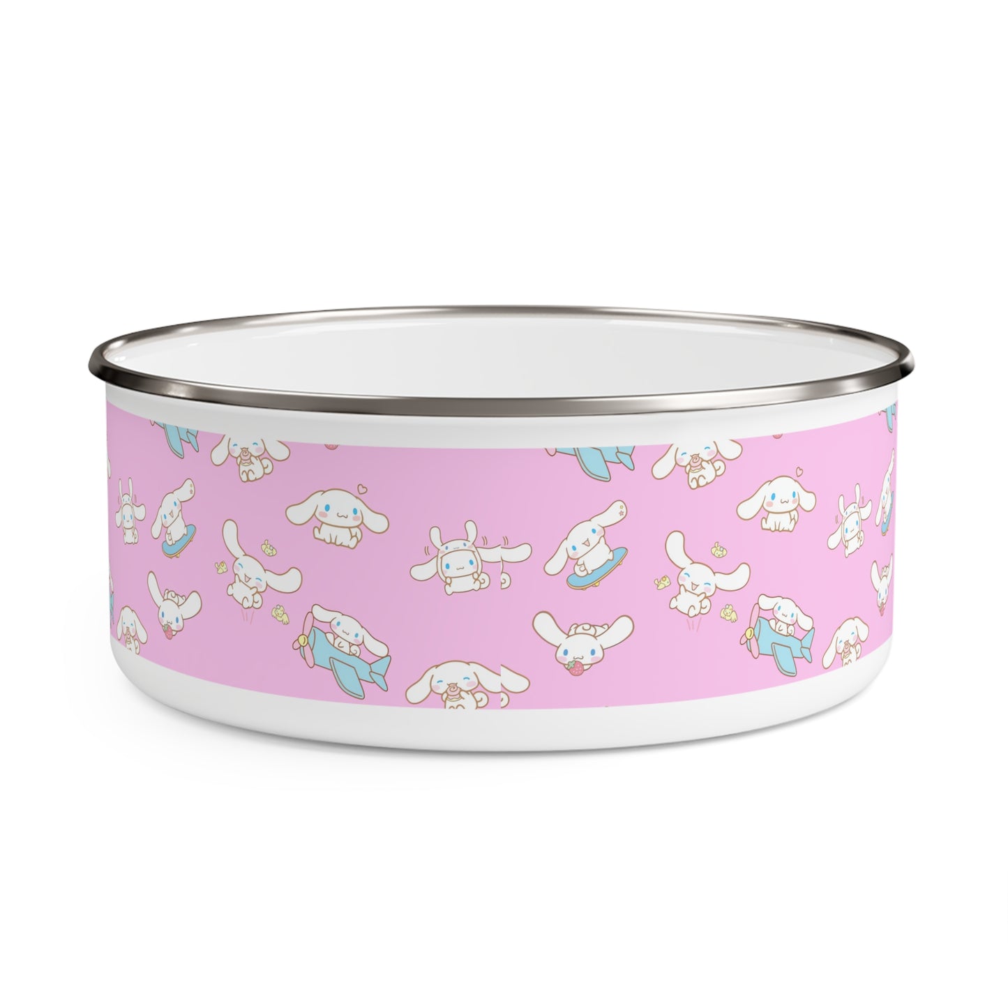 Cinnamoroll Playing Around Pattern Enamel Bowl