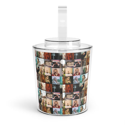 Sabrina Carpenter Album Cover Collage Ice Bucket with Tongs