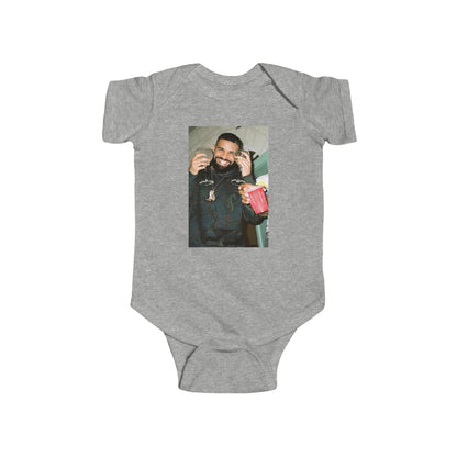 Drake Happy And Drinking Infant Bodysuit Onesie