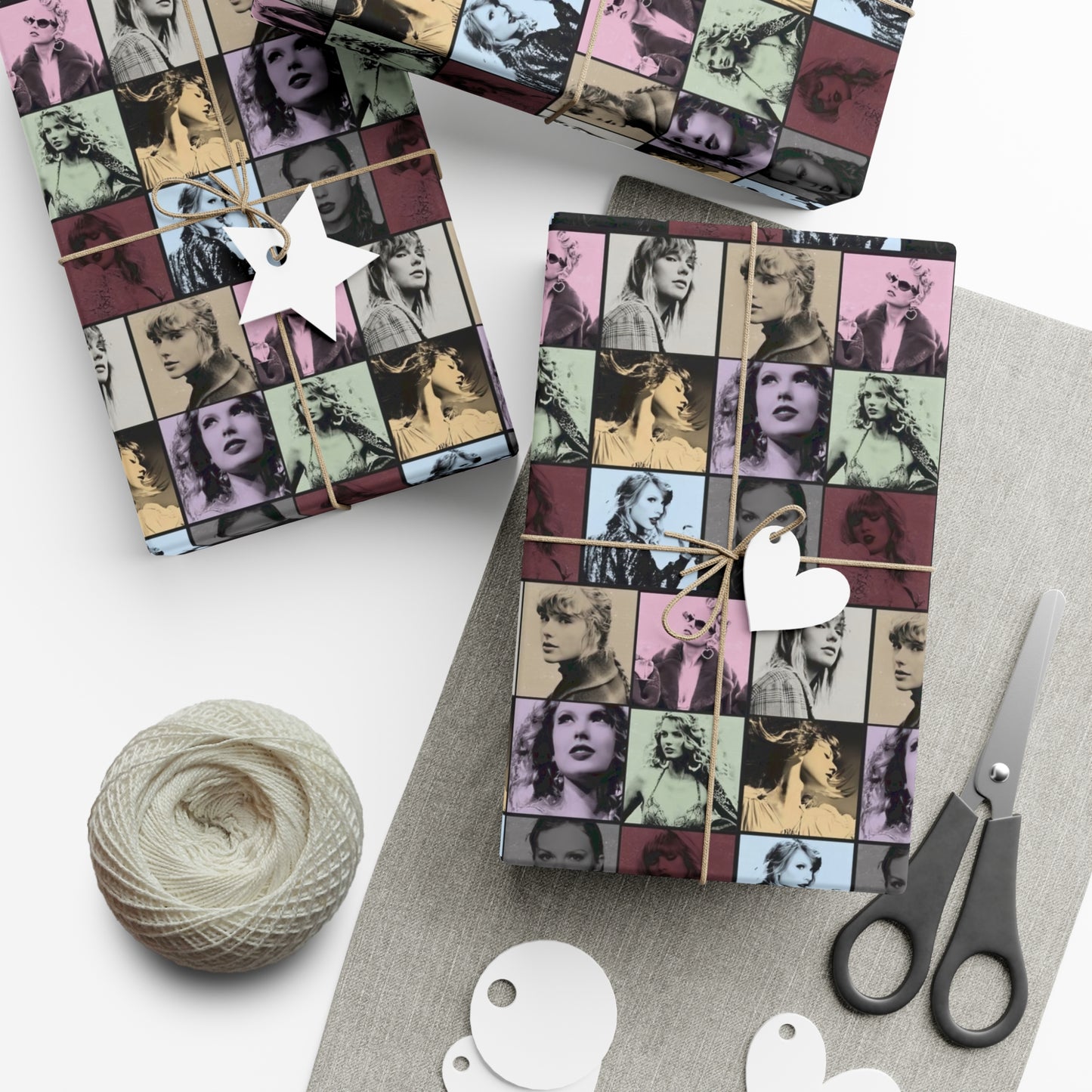 Taylor Swift Eras Collage Gift Wrap Paper