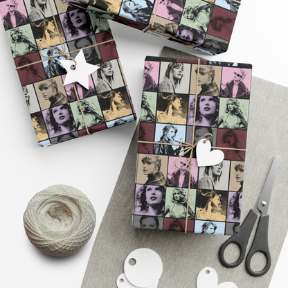 Taylor Swift Eras Collage Gift Wrap Paper