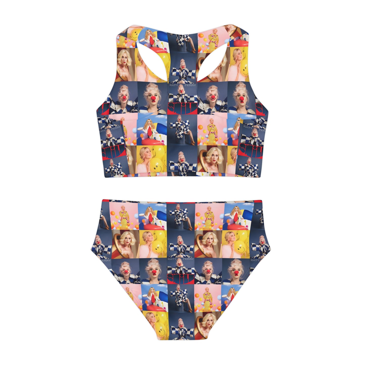 Katy Perry Smile Mosaic Girls Two Piece Swimsuit
