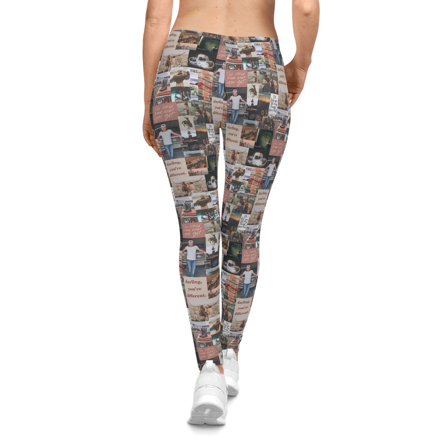 Morgan Wallen Darling You're Different Collage Women's Casual Leggings