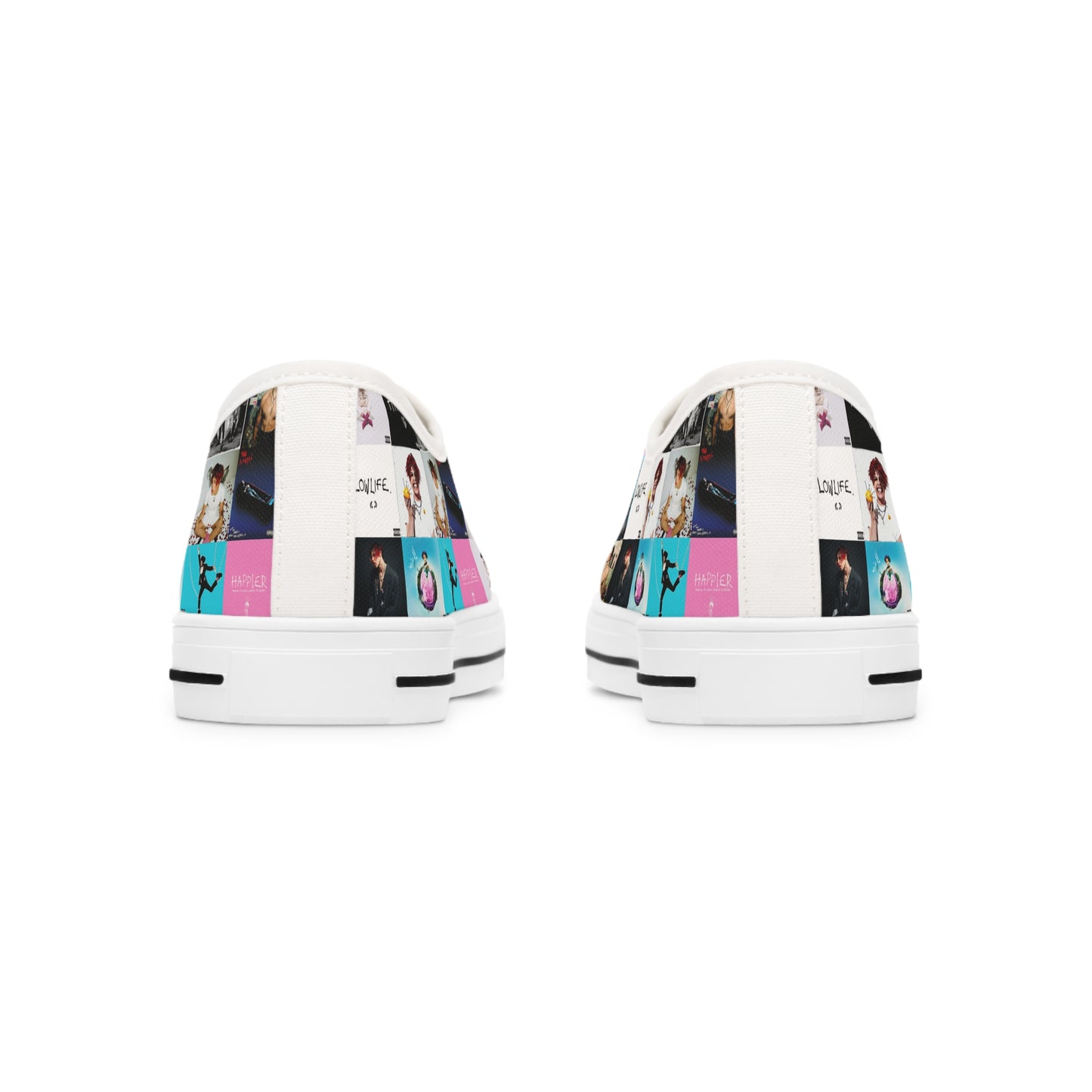 YUNGBLUD Album Cover Art Collage Women's Low Top Sneakers