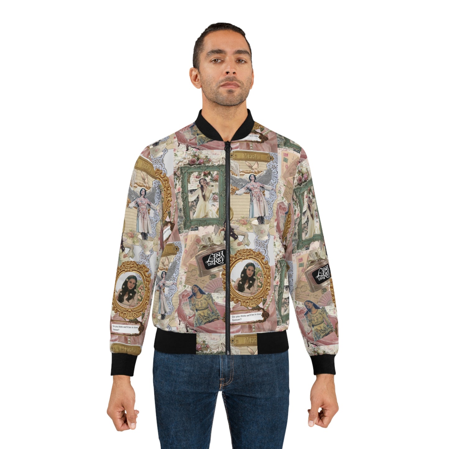 Lana Del Rey Victorian Collage Men's Bomber Jacket