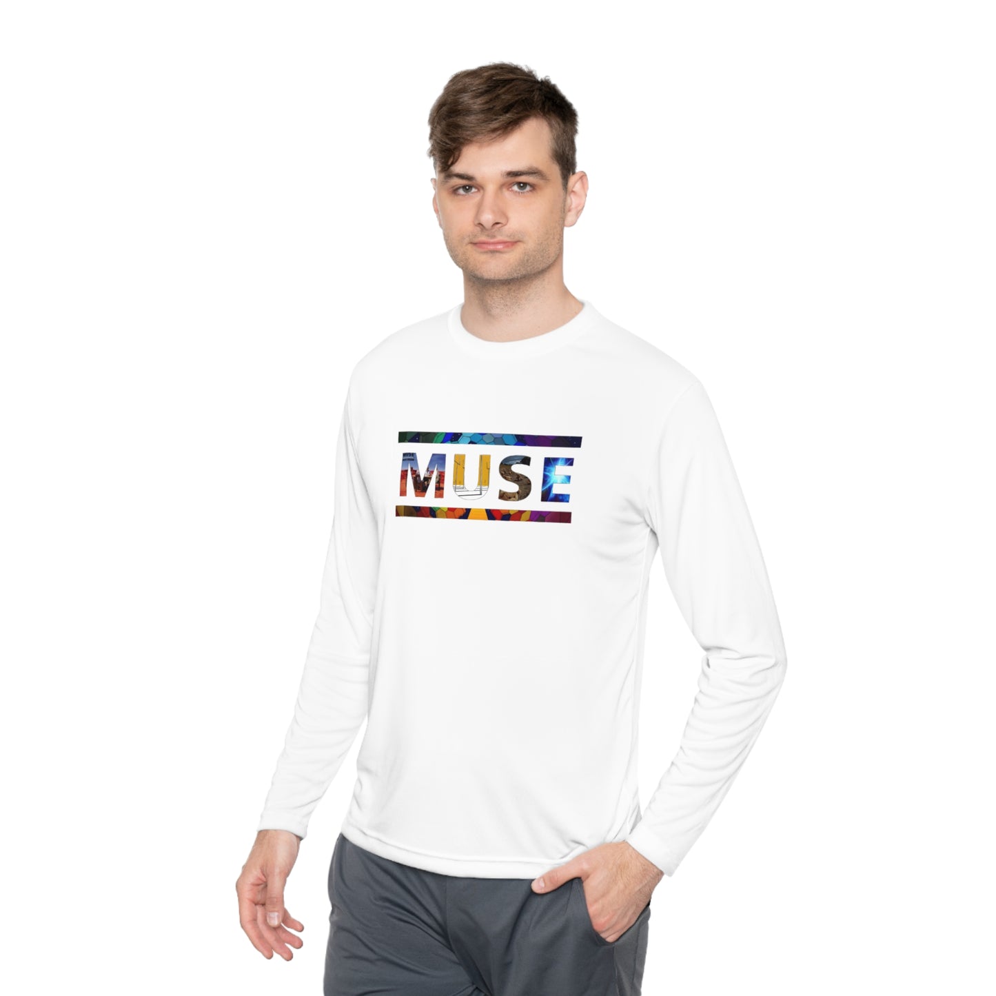 Muse Album Art Letters Unisex Lightweight Long Sleeve Tee