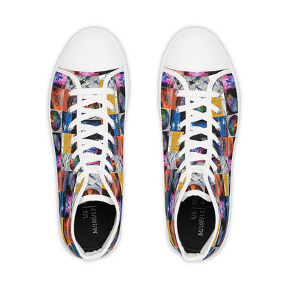 Muse Album Cover Collage Men's High Top Sneakers