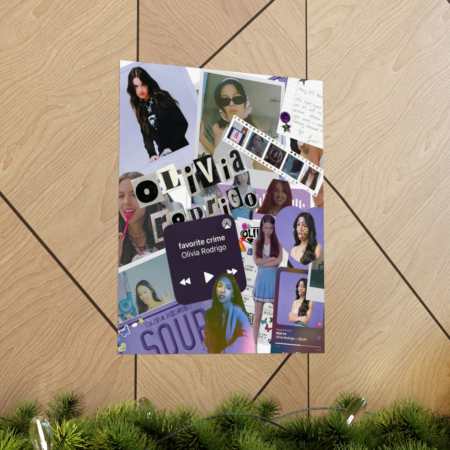 Olivia Rodrigo Deja Vu Collage Matte Poster