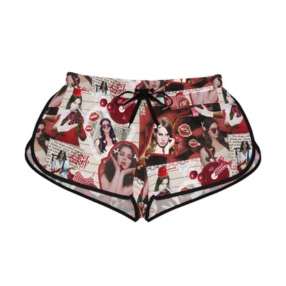 Lana Del Rey Cherry Coke Collage Women's Relaxed Shorts