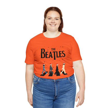 The Beatles Abbey Road Santas Unisex Jersey Short Sleeve Tee Shirt