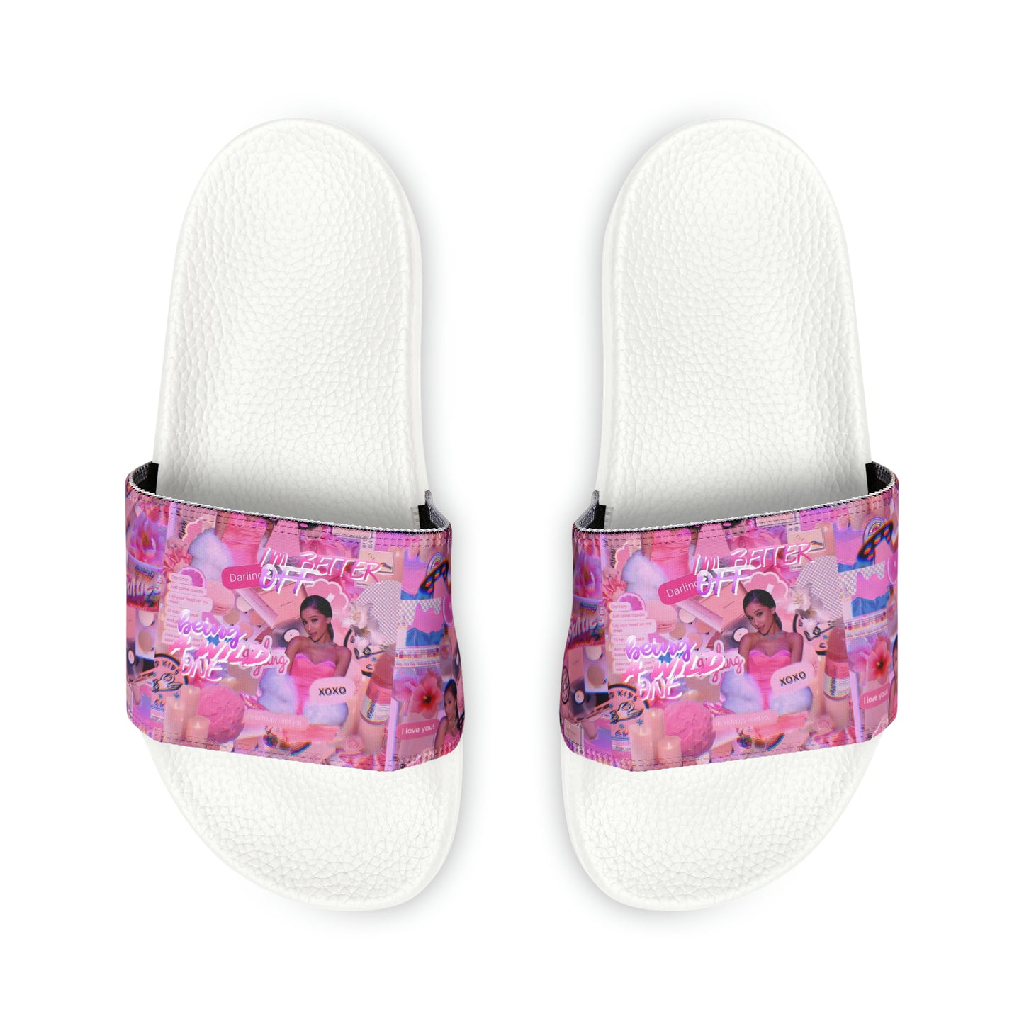 Ariana Grande Purple Vibes Collage Women's Slide Sandals