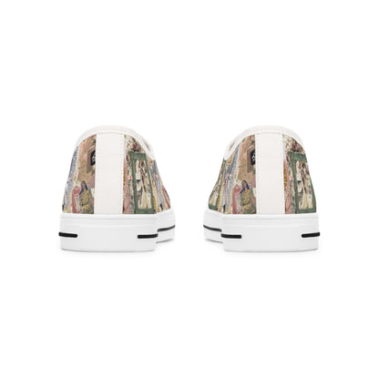 Lana Del Rey Victorian Collage Women's Low Top Sneakers
