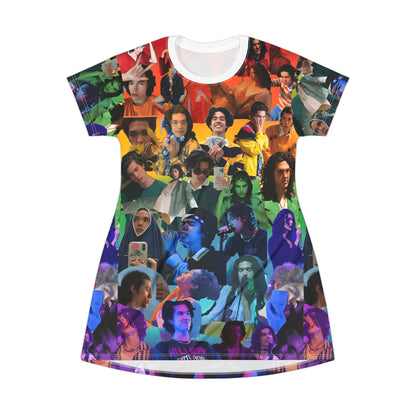 Conan Grey Rainbow Photo Collage T-Shirt Dress