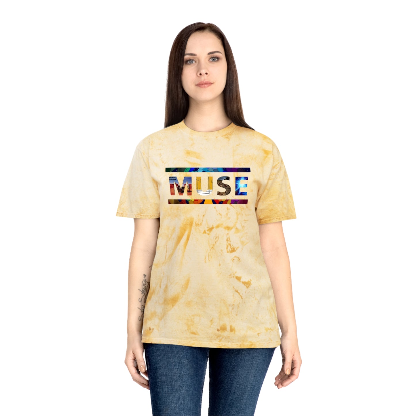 Muse Album Art Letters Unisex Color Blast T-Shirt