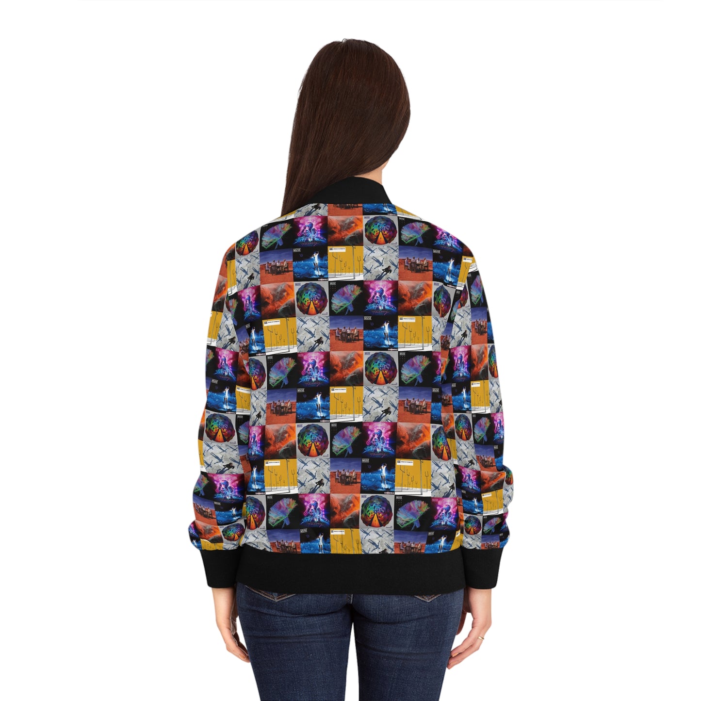 Muse Album Cover Collage Women's Bomber Jacket