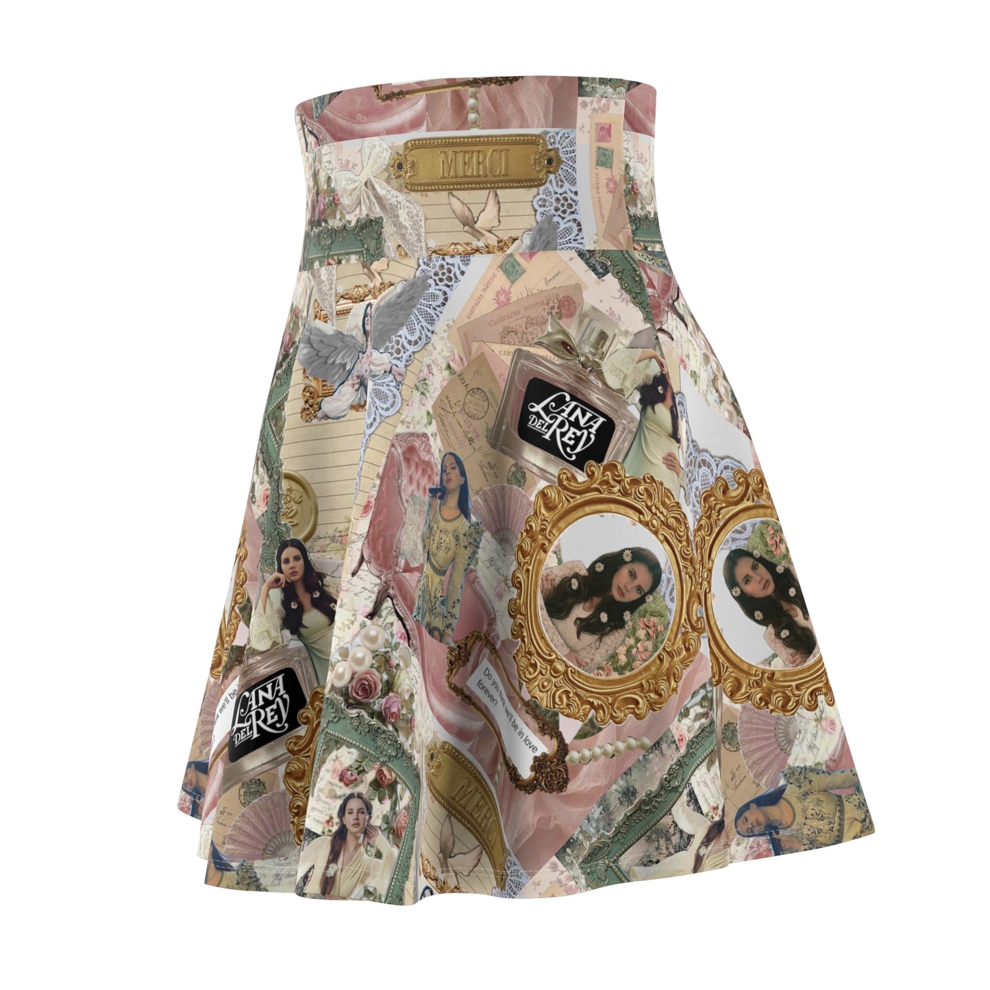 Lana Del Rey Victorian Collage Women's Skater Skirt