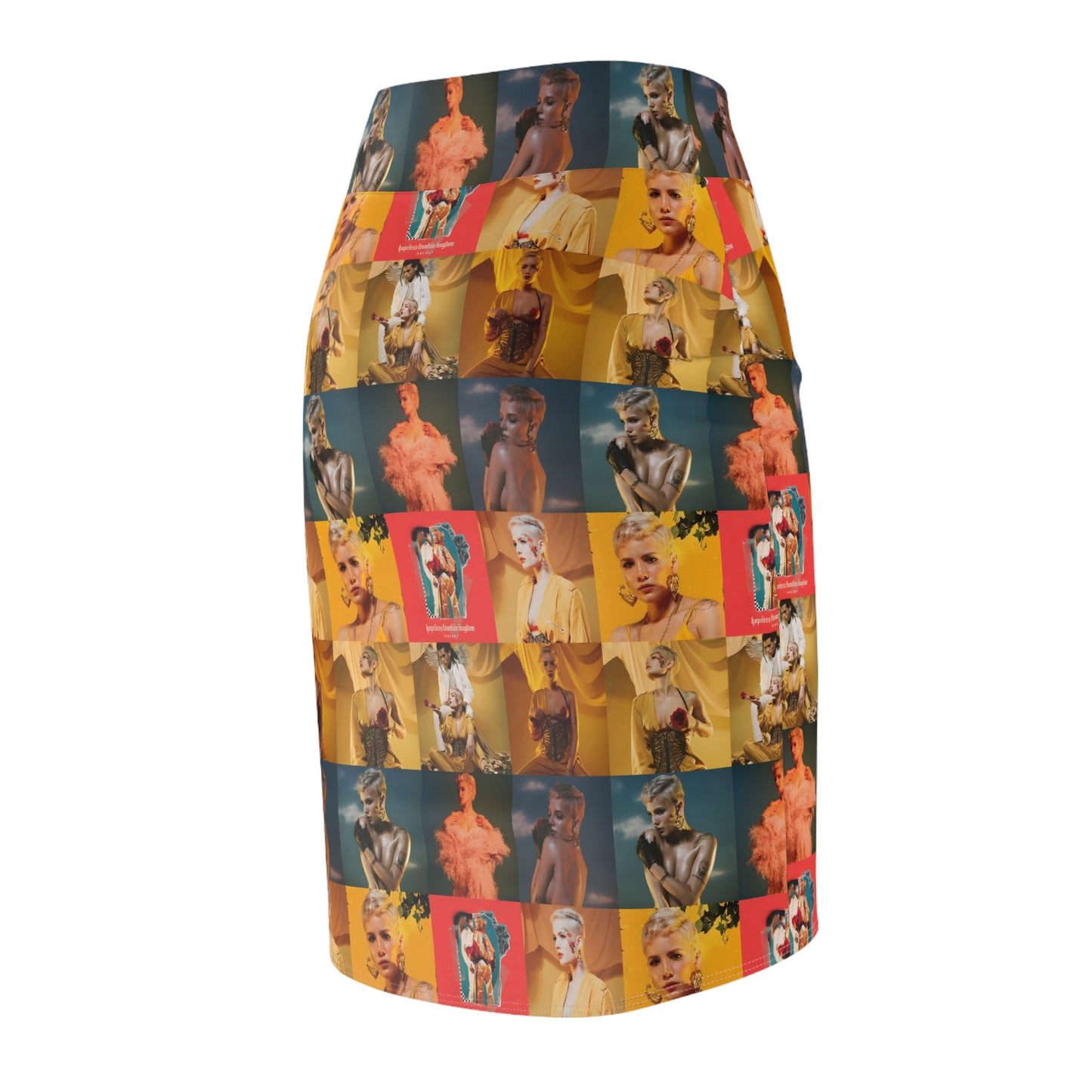 Halsey Hopeless Fountain Kingdom Mosaic Women's Pencil Skirt