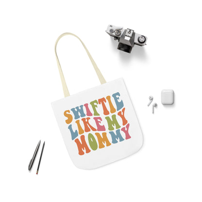 Taylor Swift Swiftie Like My Mommy Polyester Canvas Tote Bag