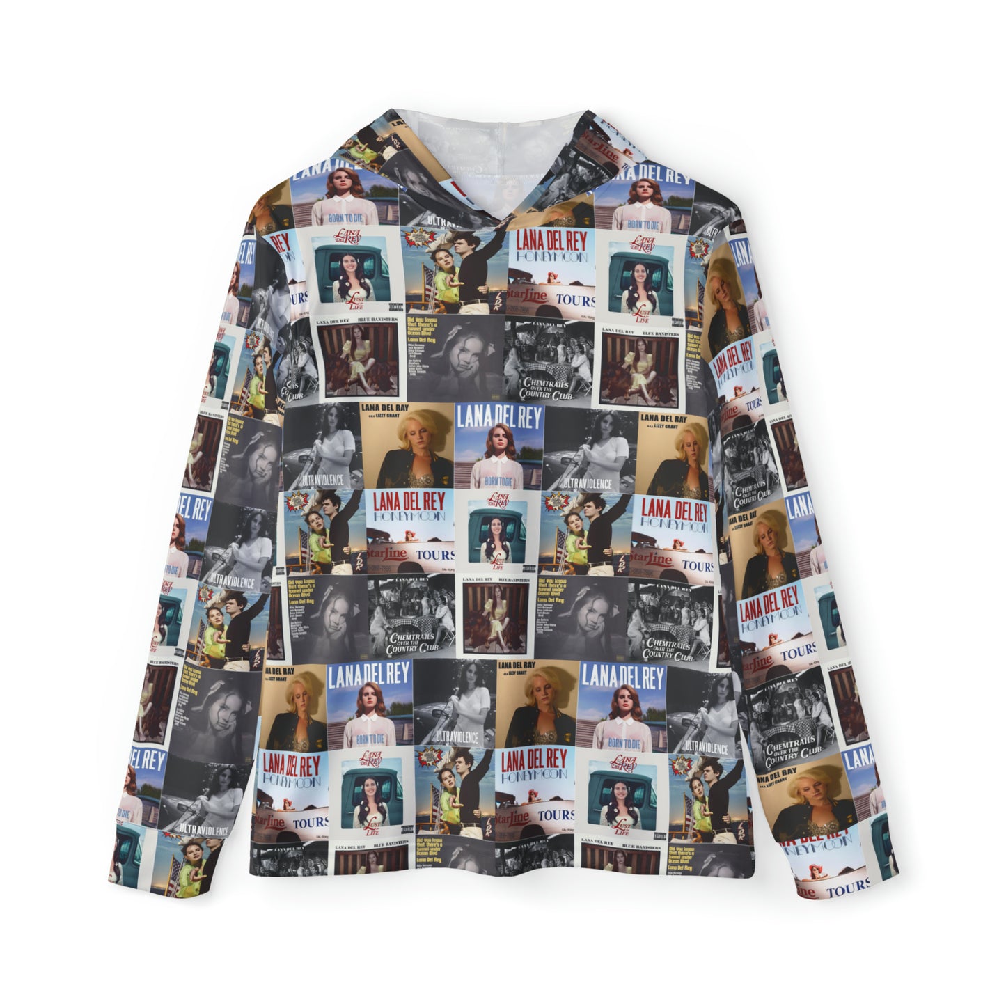 Lana Del Rey Album Cover Collage Men's Sports Warmup Hoodie