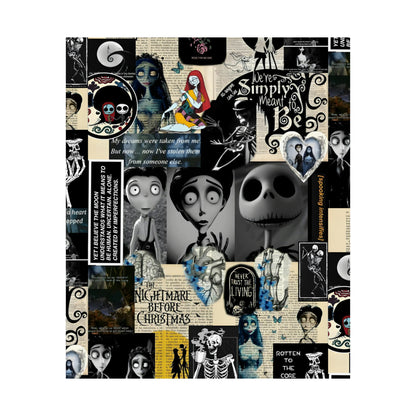 The Nightmare Before Christmas Rotten To The Core Collage Matte Vertical Poster