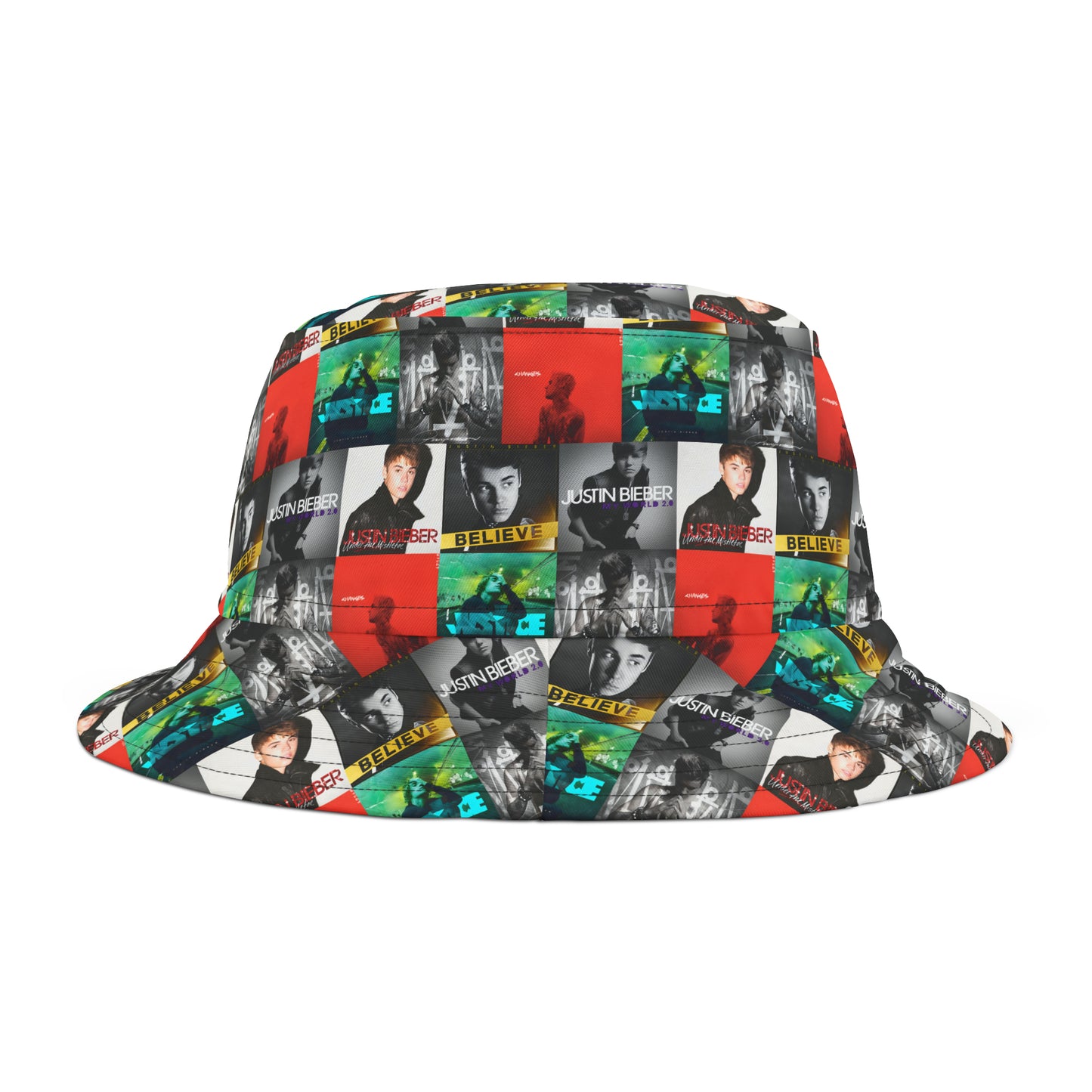 Justin Bieber Album Cover Collage Bucket Hat