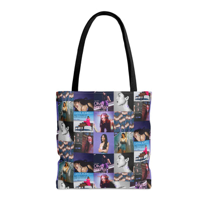 Olivia Rodrigo Album Cover Art Collage Tote Bag