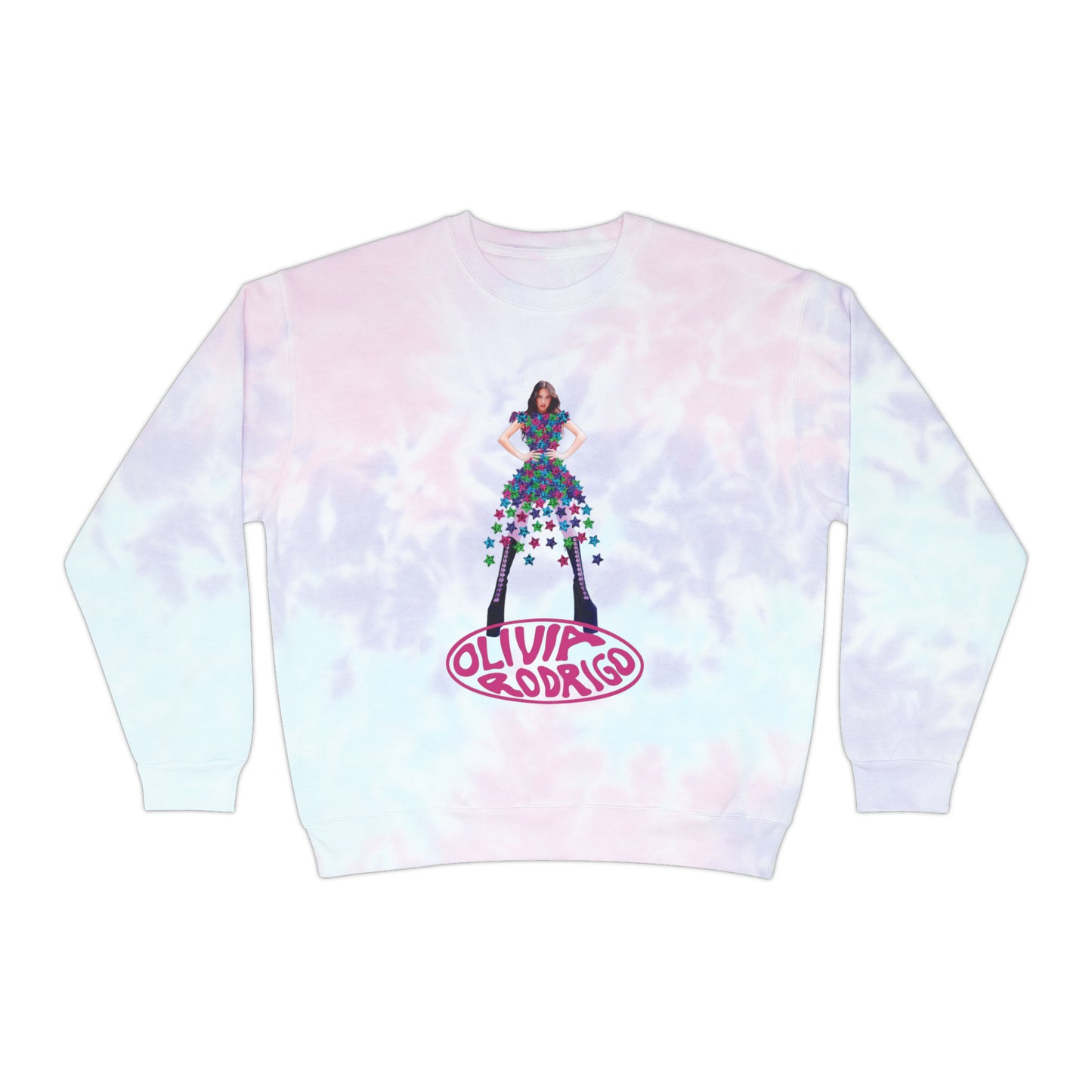 Olivia Rodrigo Hits Magazine Cover Unisex Tie-Dye Sweatshirt