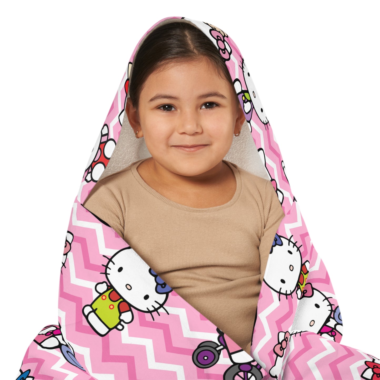 Hello Kitty Playtime Collage Youth Hooded Towel