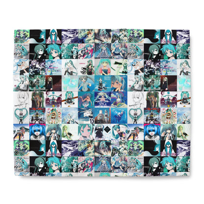 Hatsune Miku Album Cover Collage Duvet Cover