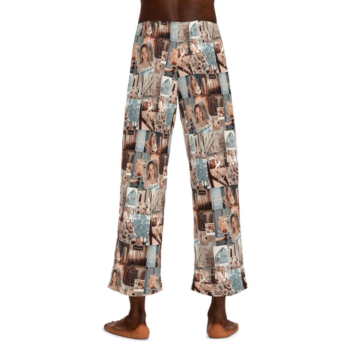 Sabrina Carpenter Peachy Princess Collage Men's Pajama Pants