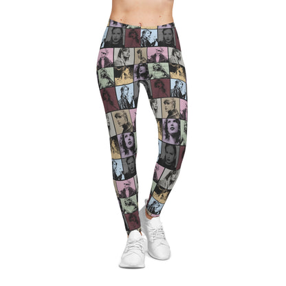 Taylor Swift Eras Collage Women's Casual Leggings