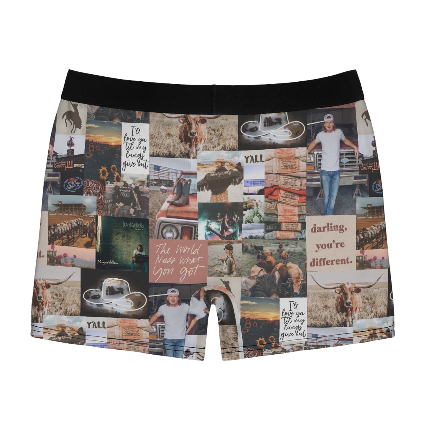 Morgan Wallen Darling You're Different Collage Men's Boxer Briefs Underwear