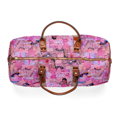 Ariana Grande Purple Vibes Collage Waterproof Travel Bag