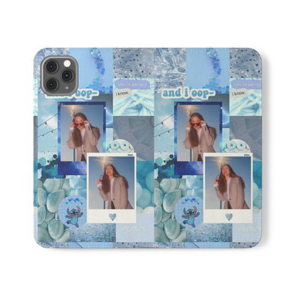 Olivia Rodrigo Light Blue Aesthetic Collage Phone Flip Case